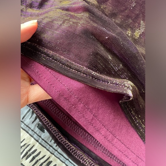 Vintage 90s Capucino Womens Multicolour Burgundy Mesh Detail Tank Top Medium - Picture 7 of 9